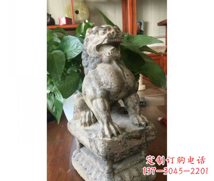 泉州园林景观大理石狮子石雕