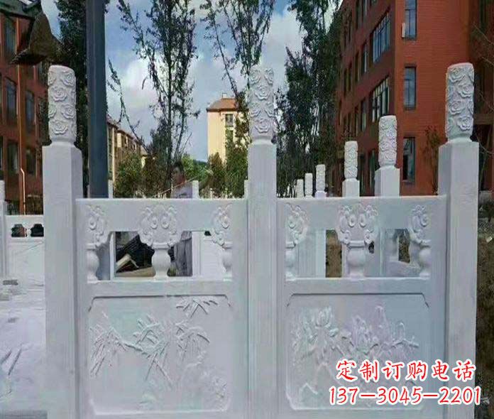 泉州园林景观大理石桥栏板石雕_2