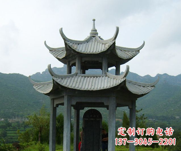 泉州园林景观仿古凉亭石雕