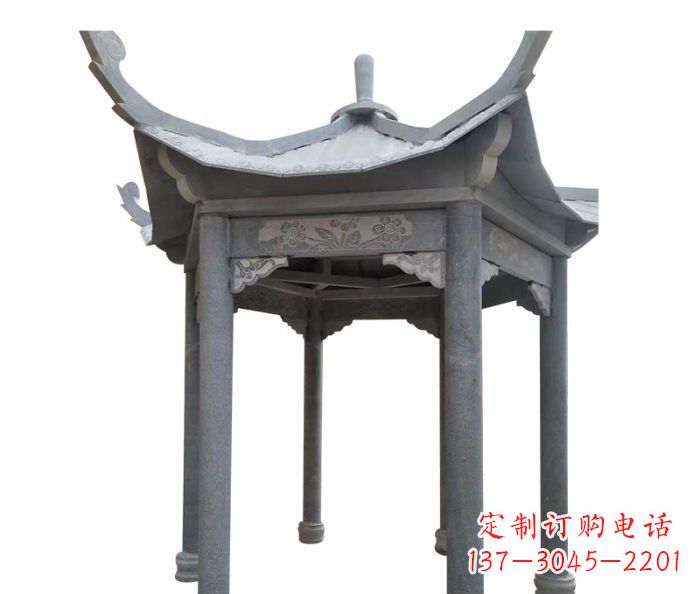 泉州园林景观仿古石雕凉亭 (3)