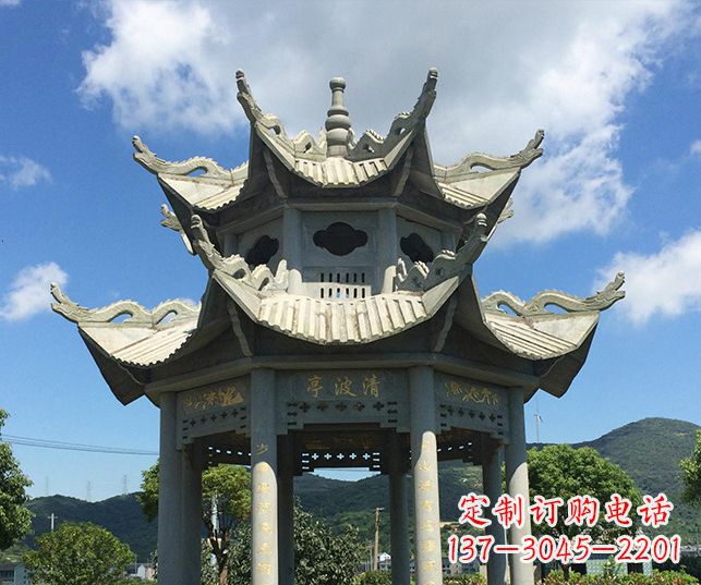 泉州园林凉亭景观石雕