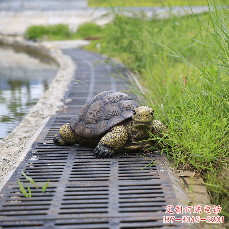 泉州园林水景动物仿真乌龟雕塑