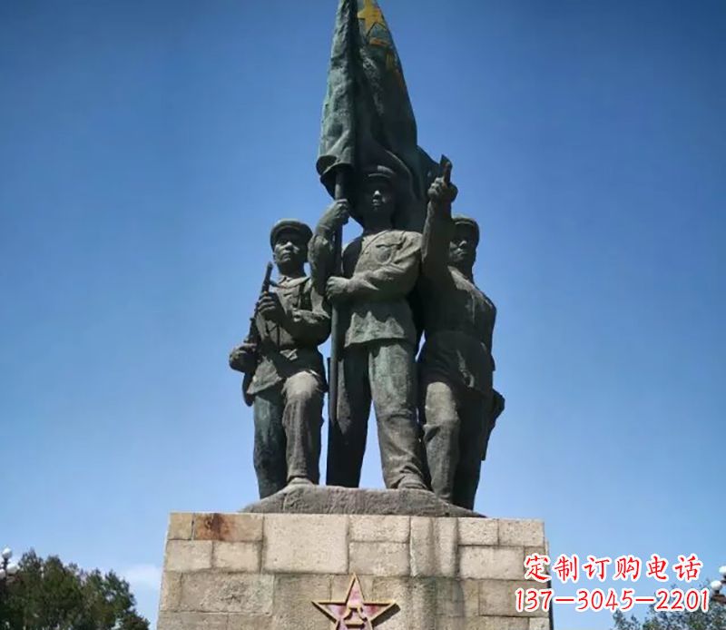 泉州战士革命广场铜雕 