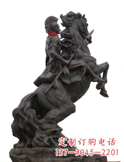 泉州战士与马 铸铜雕塑