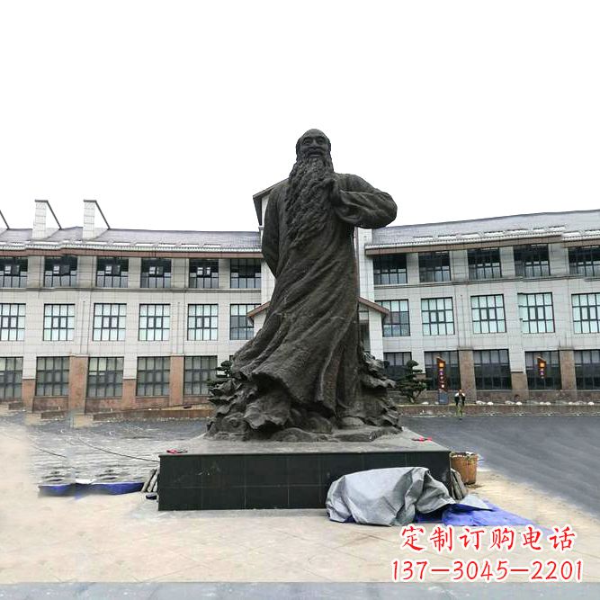 泉州张大千铜雕塑像-景区广场名人雕塑