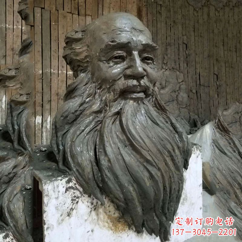 泉州张大千头像雕塑泥稿
