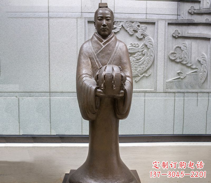 泉州张衡科学家 人物铜雕