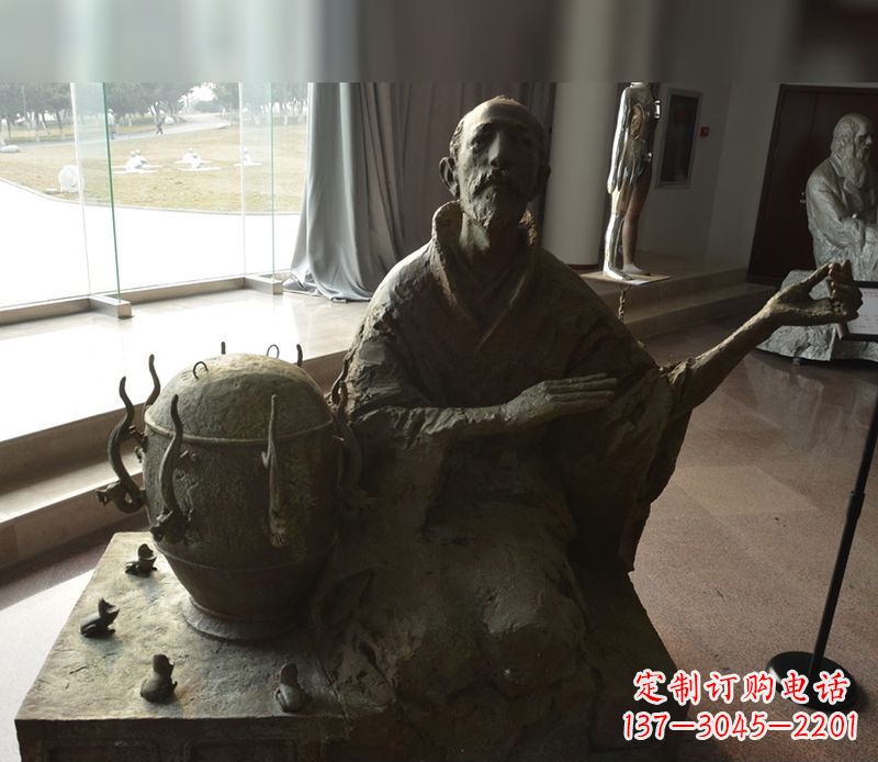 泉州张衡铜雕