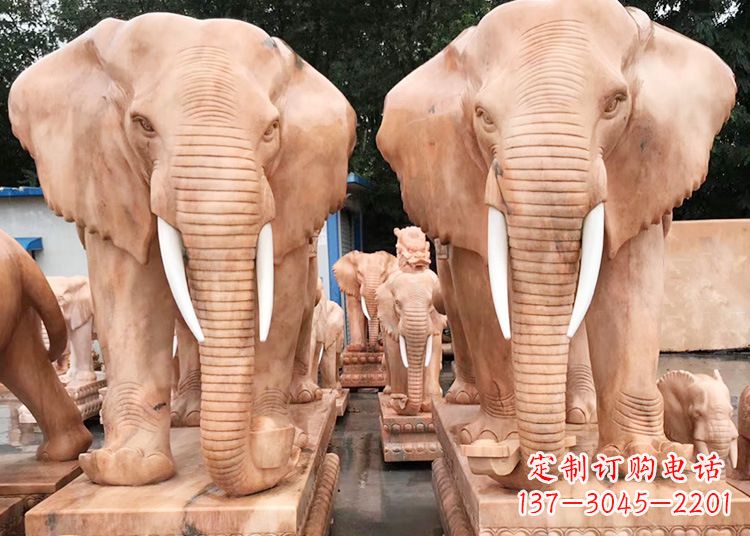泉州招财大象石雕