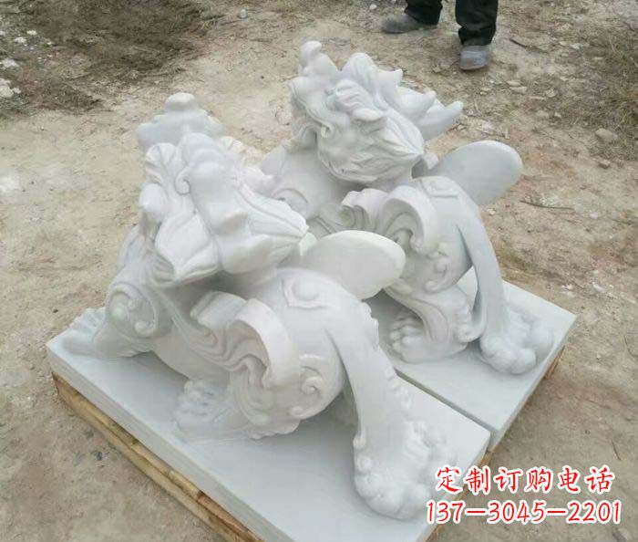 泉州招财进宝立式貔貅门口石雕