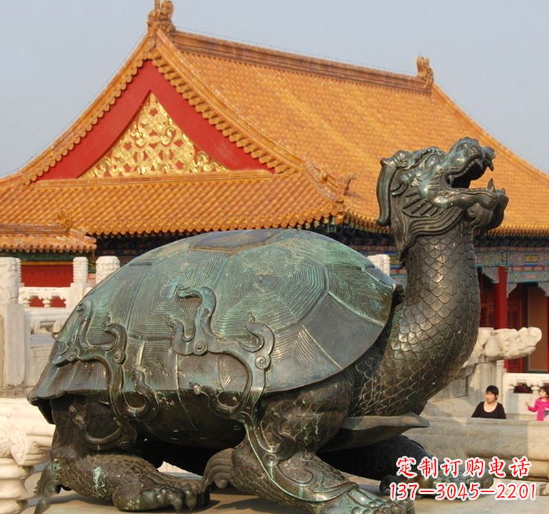 泉州招财龙龟铜雕塑