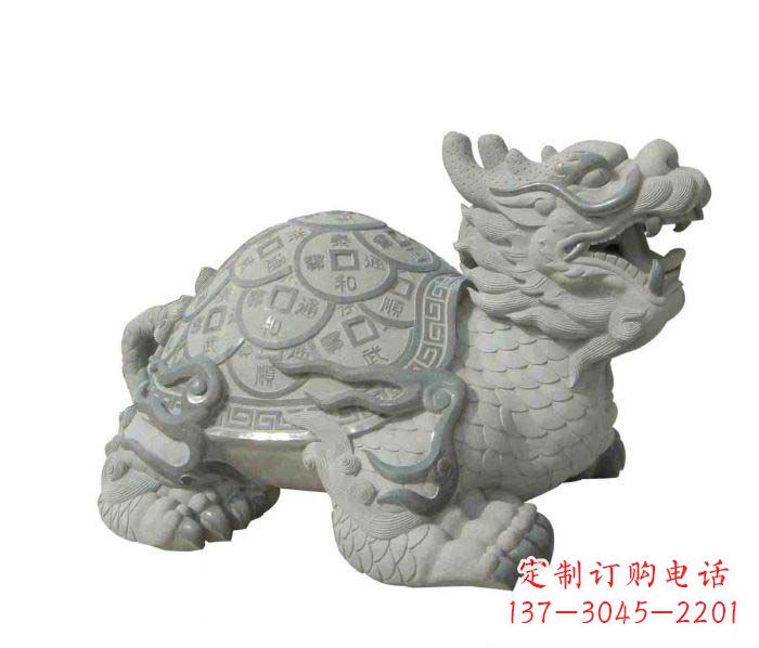 泉州招财神兽大理石龙龟石雕