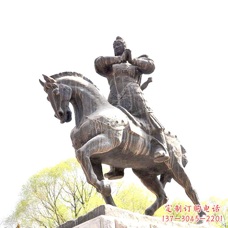泉州中国历史名人民族英雄霍去病铜雕塑