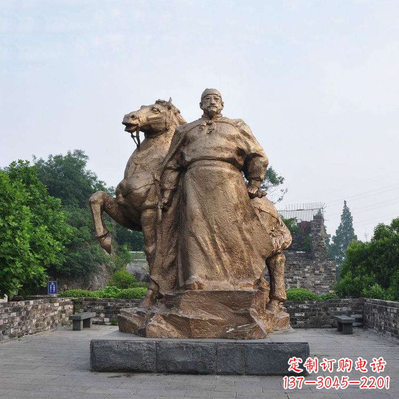 泉州中国历史名人明太祖朱元璋铜雕像