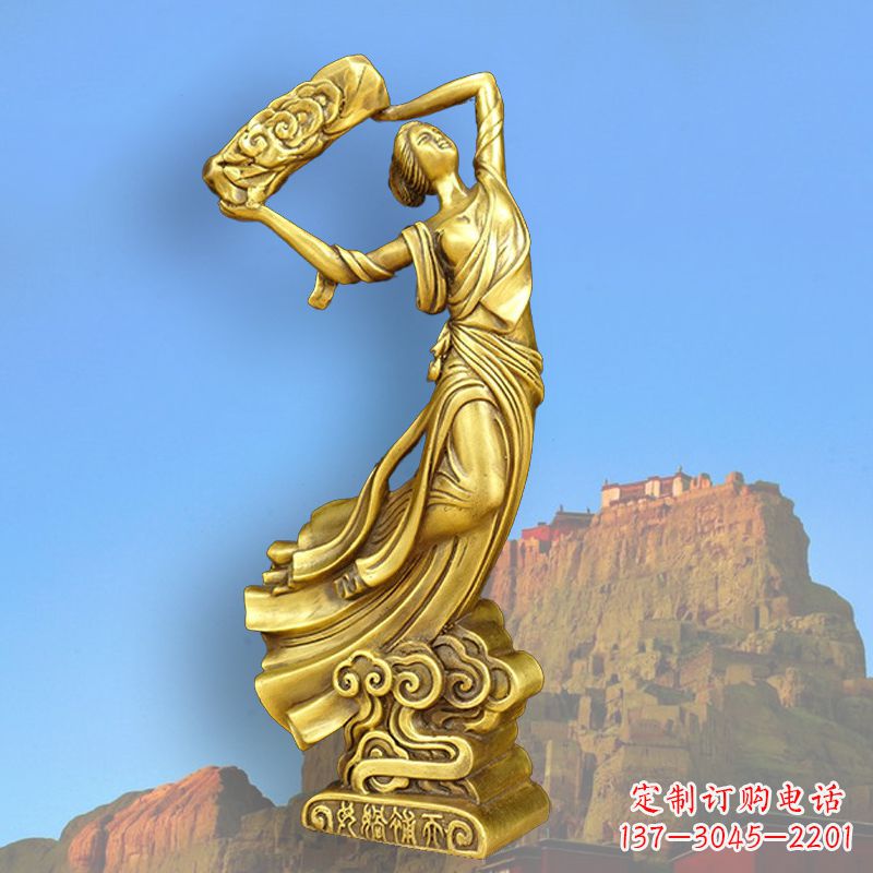 泉州中国上古传说“女娲补天”铸铜雕塑