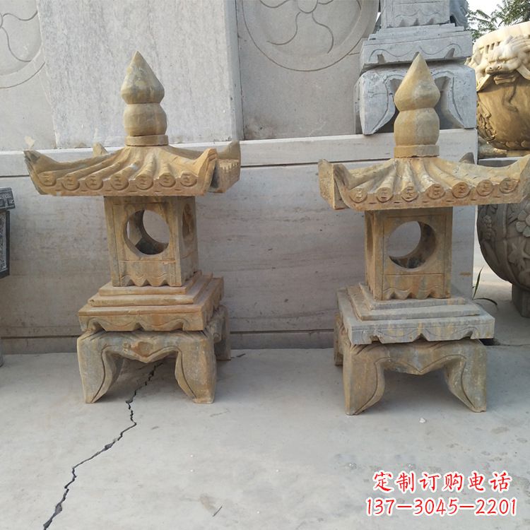 泉州中式仿古低墩石灯笼