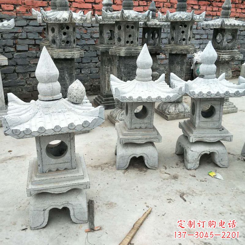 泉州中式庭院石雕灯笼