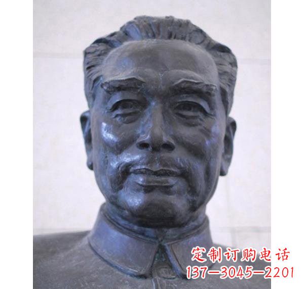 泉州周恩来头像铜雕