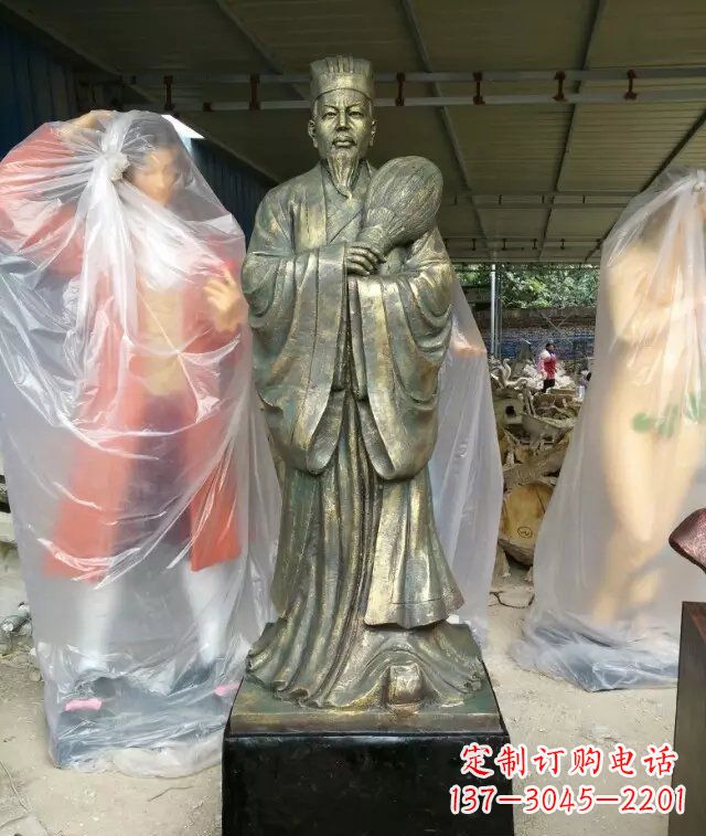 泉州诸葛亮古代人物铜雕