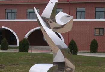 泉州校园不锈钢海浪抽象雕塑