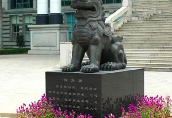泉州獬豸铜雕塑-法院门前神兽动物雕塑摆件