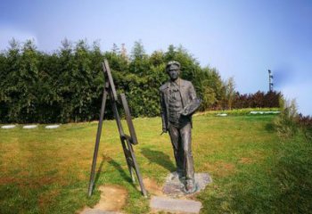 泉州徐悲鸿城市雕塑公园铜雕像