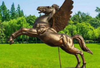 泉州园林飞马铜雕