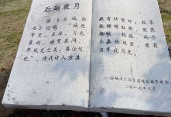 泉州园林景观大理石书籍石雕 (2)
