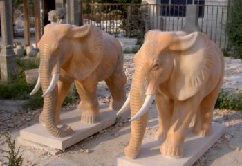 泉州招财石雕大象