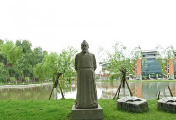 泉州中国古代杰出的法医学家石雕宋慈雕塑像