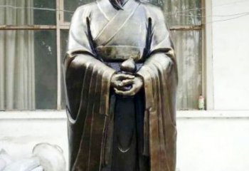 泉州中国古代名医扁鹊铸铜雕像半身像