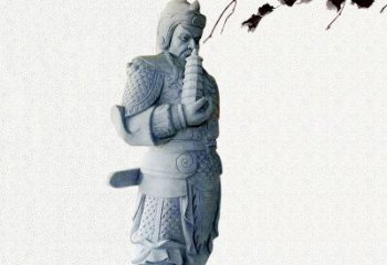 泉州中国古代神话中的托塔天王石雕塑