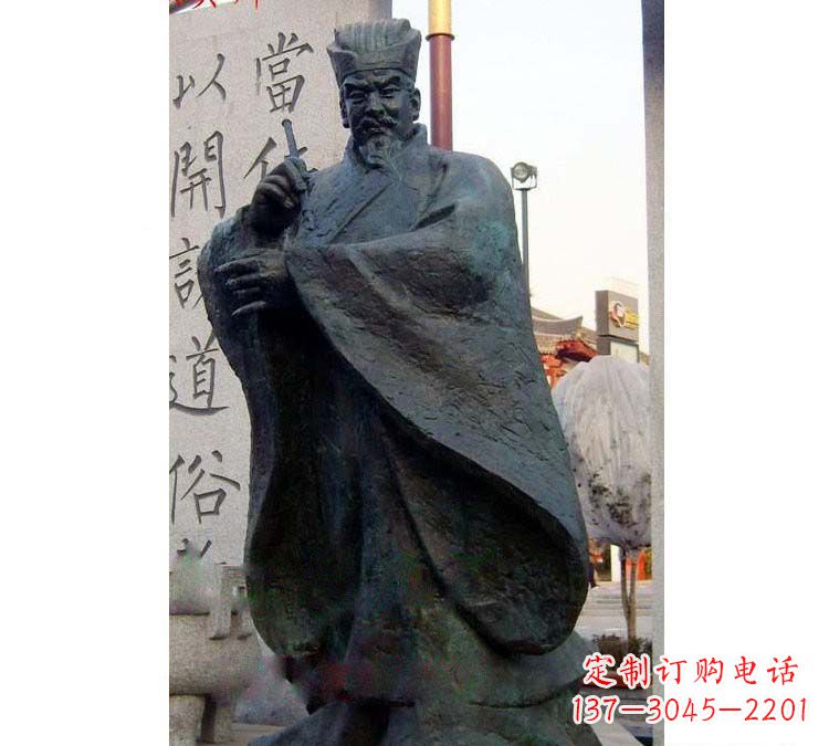 泉州铸铜古代名人颜真卿