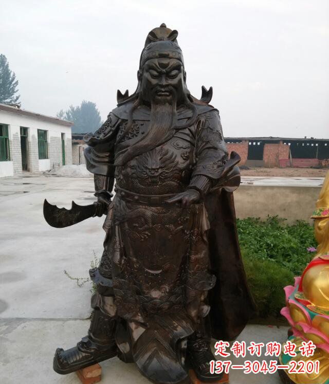 泉州铸铜关公像铜雕