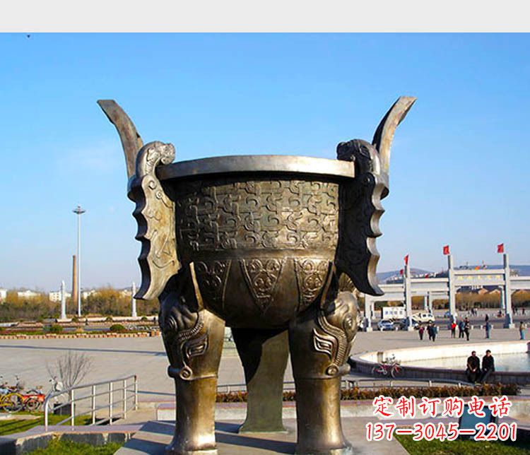 泉州铸铜广场圆形景观香炉