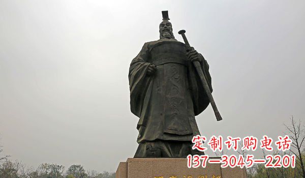 泉州铸铜刘邦雕塑