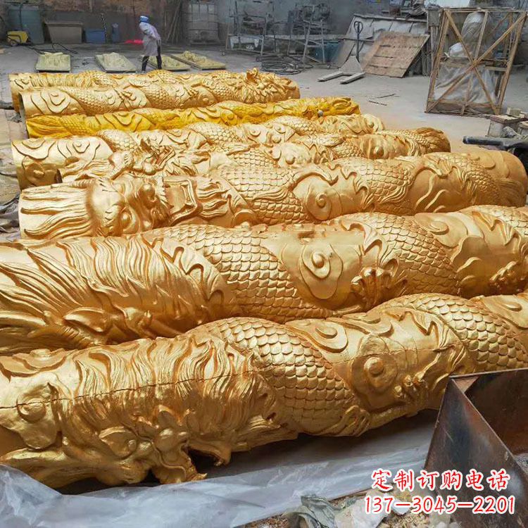 泉州铸铜龙柱