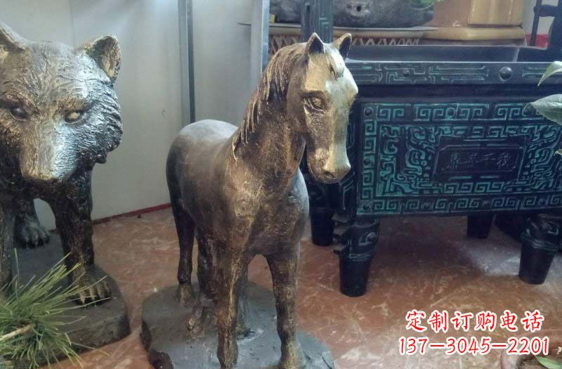 泉州铸铜马雕塑222