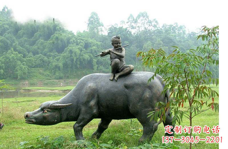 泉州铸铜牧童牛