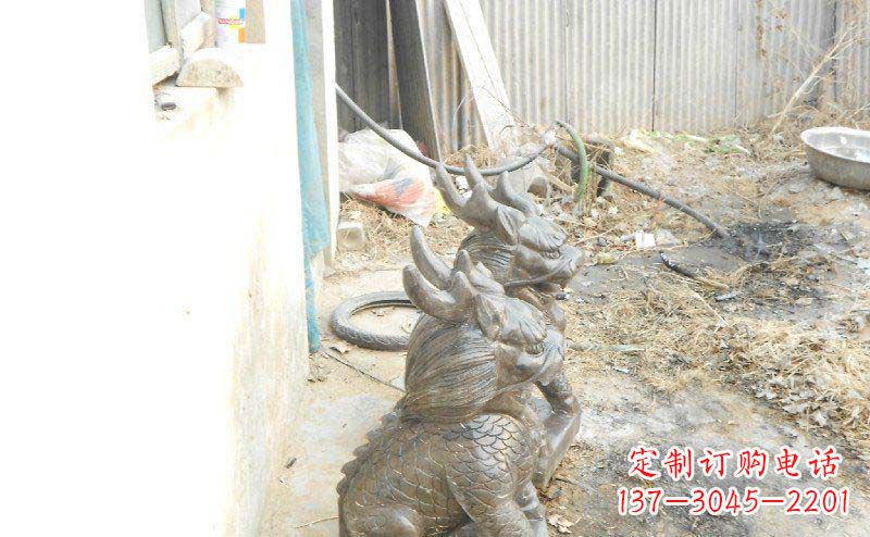 泉州铸铜麒麟古代神兽铜雕