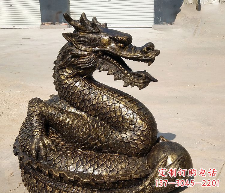 泉州铸铜神龙雕塑