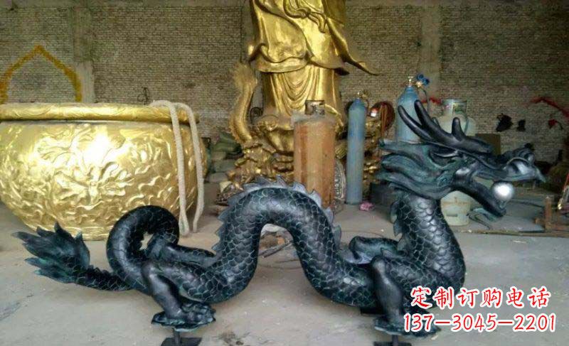 泉州铸铜双龙戏珠广场铜雕