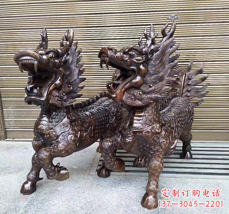 泉州铸铜铜麒麟