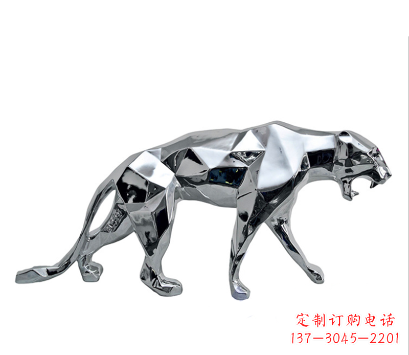 泉州豹子雕塑不锈钢
