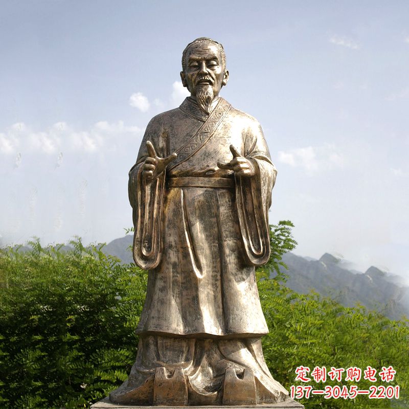 泉州祖冲之纯铜雕像