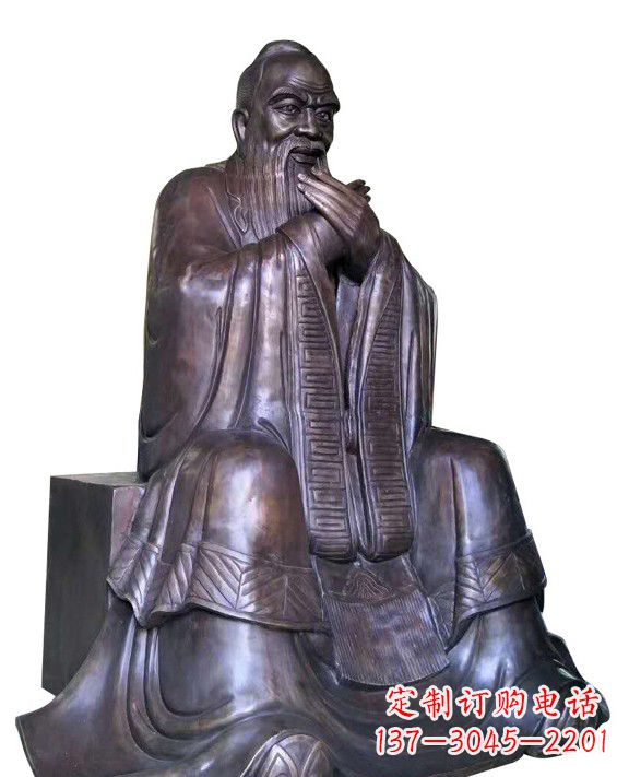 泉州作揖孔子青铜像