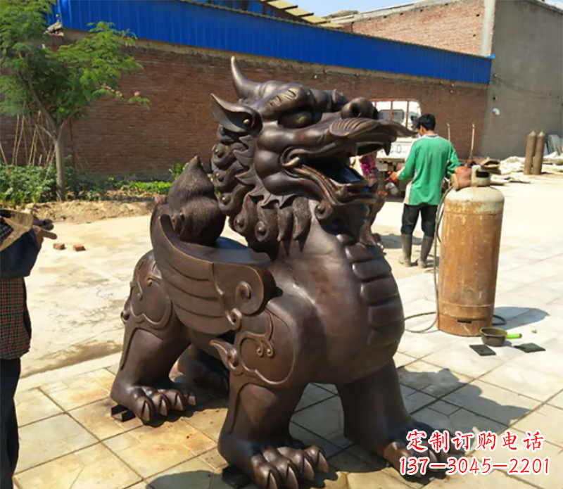 泉州貔貅铸铜雕塑