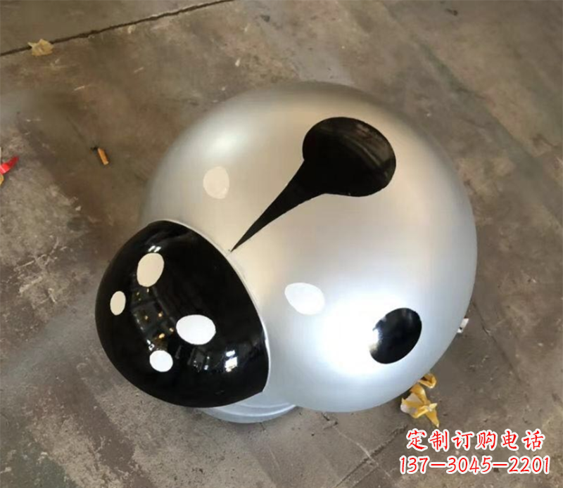 泉州瓢虫雕塑不锈钢