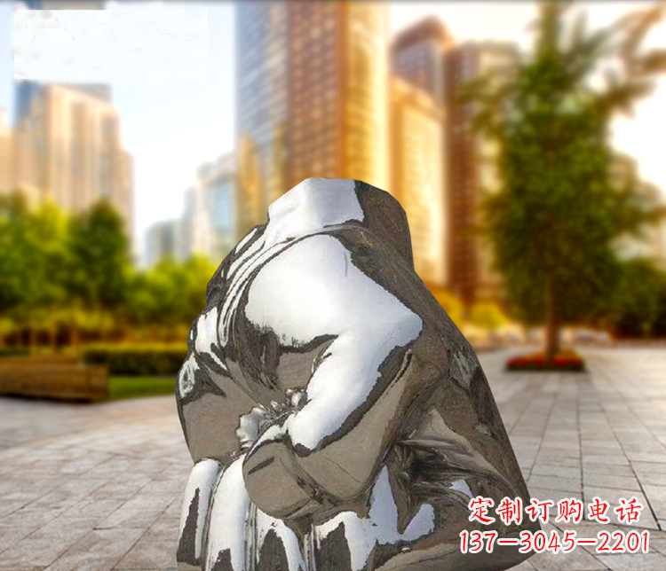 泉州小区不锈钢拳头景观雕塑