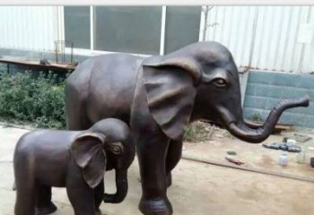 泉州铸铜公园大象雕塑
